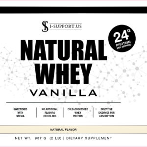 Alternative view of Natural Whey Protein Vanilla Bars Supplements